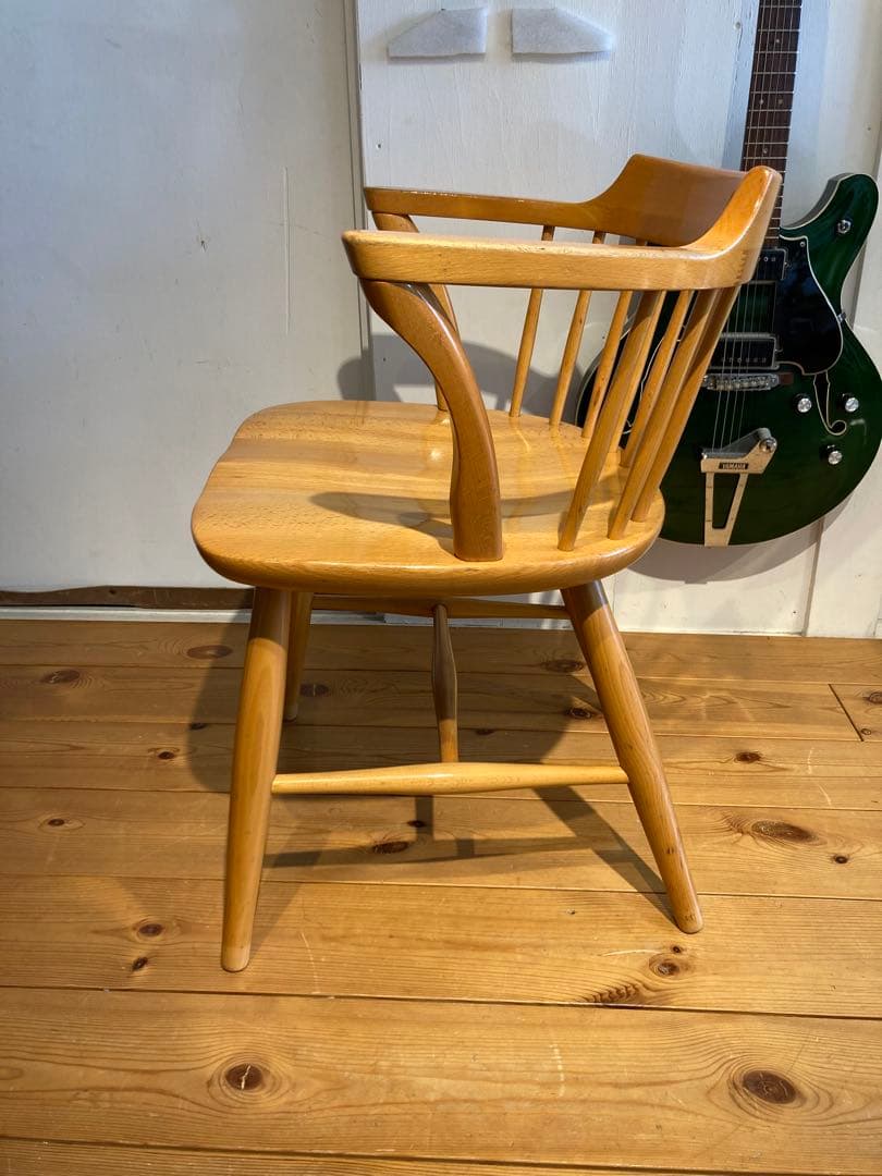 ①画像56枚 キツツキ ダイニングチェア ナチュラル 昭和56年 アーム コロニ
