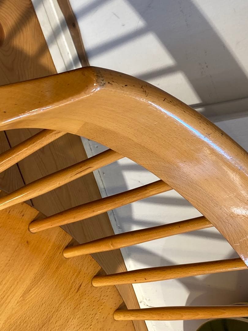 ①画像56枚 キツツキ ダイニングチェア ナチュラル 昭和56年 アーム コロニ