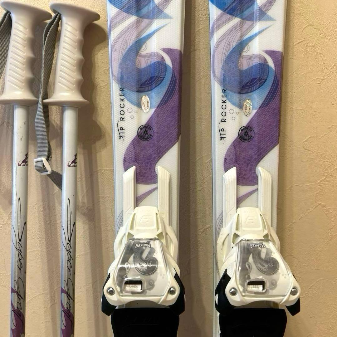 ◾️カービングスキーセット　スキー板141㎝　ブーツ24㎝　女性用　レディース用