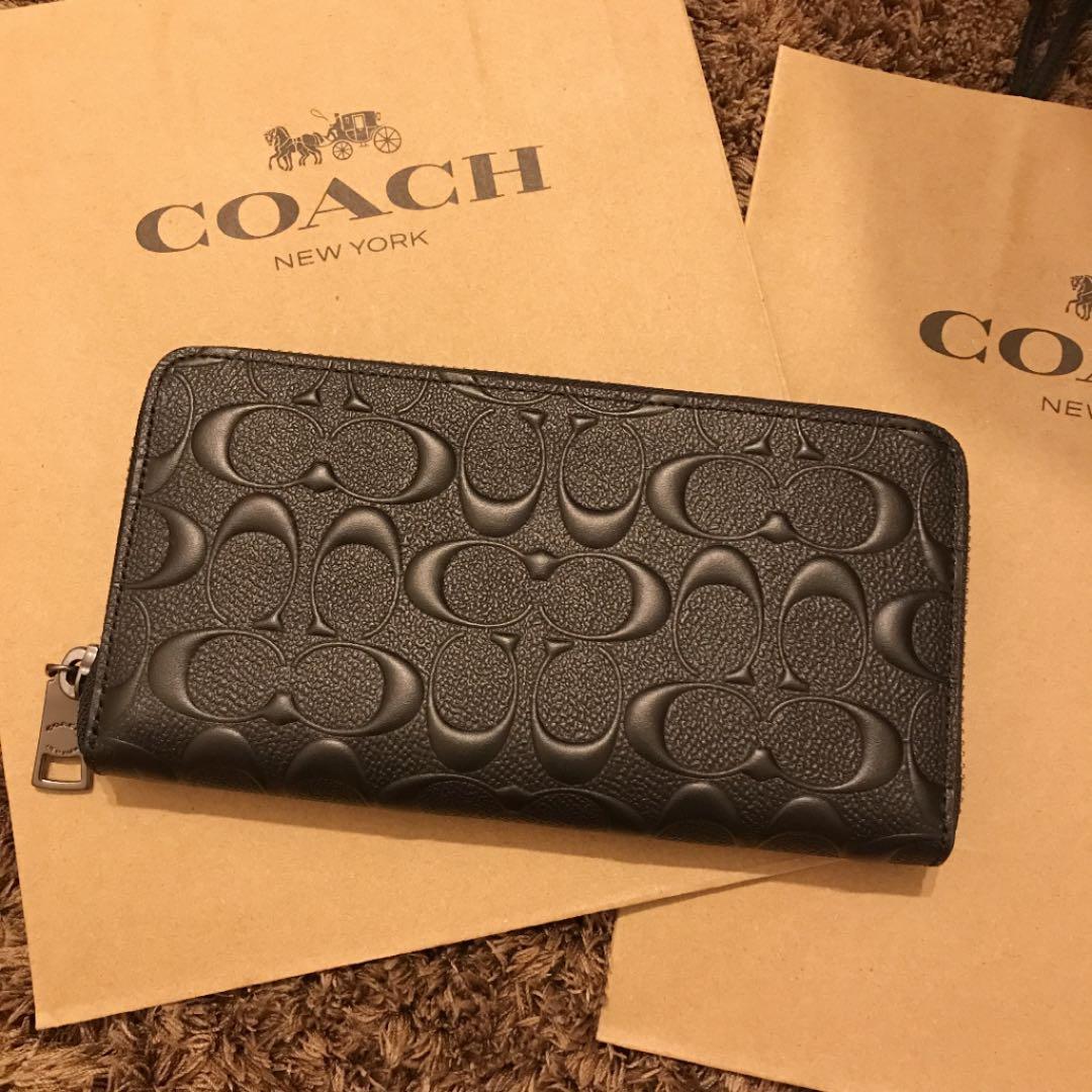 【再値下げ】COACH 長財布 ブラック