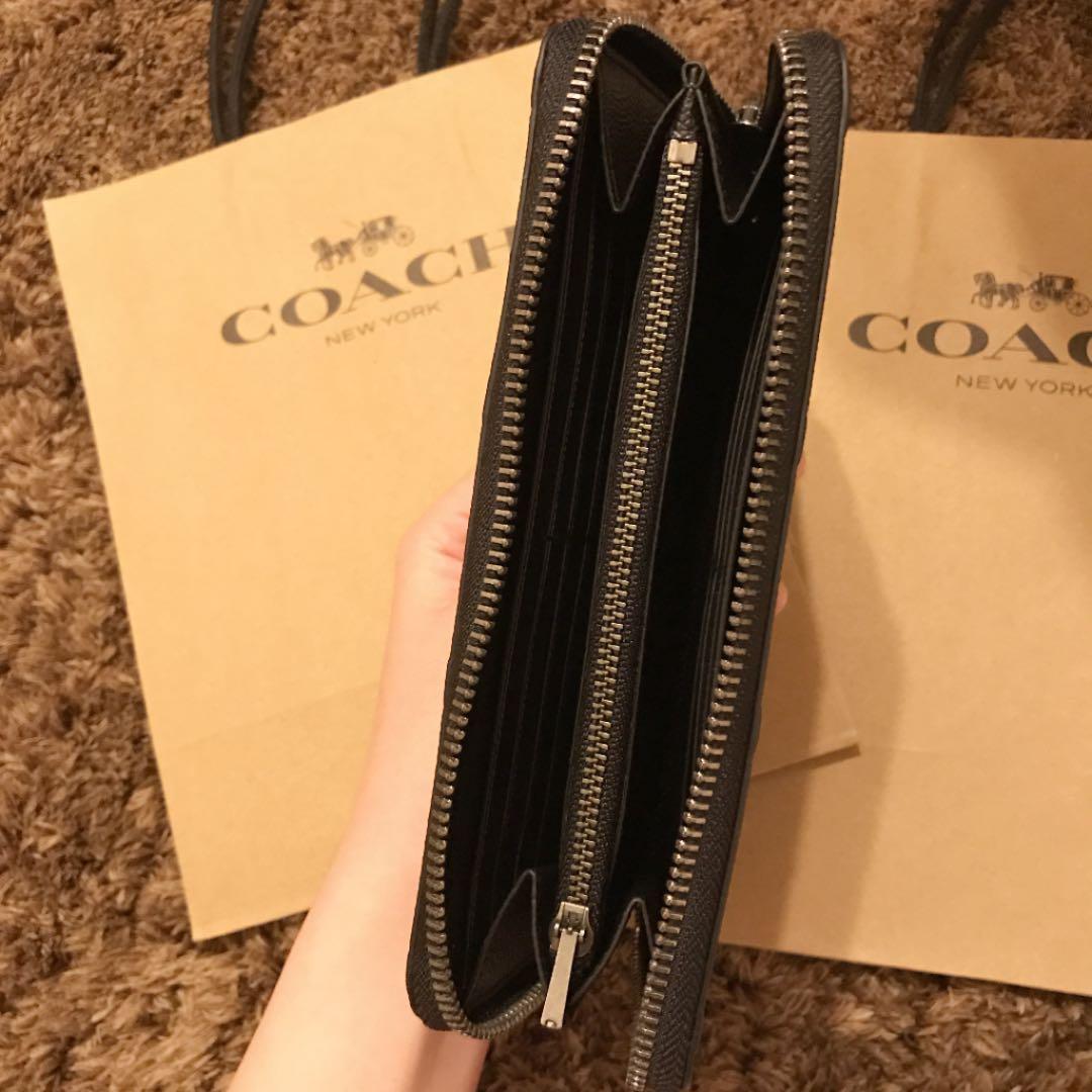 【再値下げ】COACH 長財布 ブラック