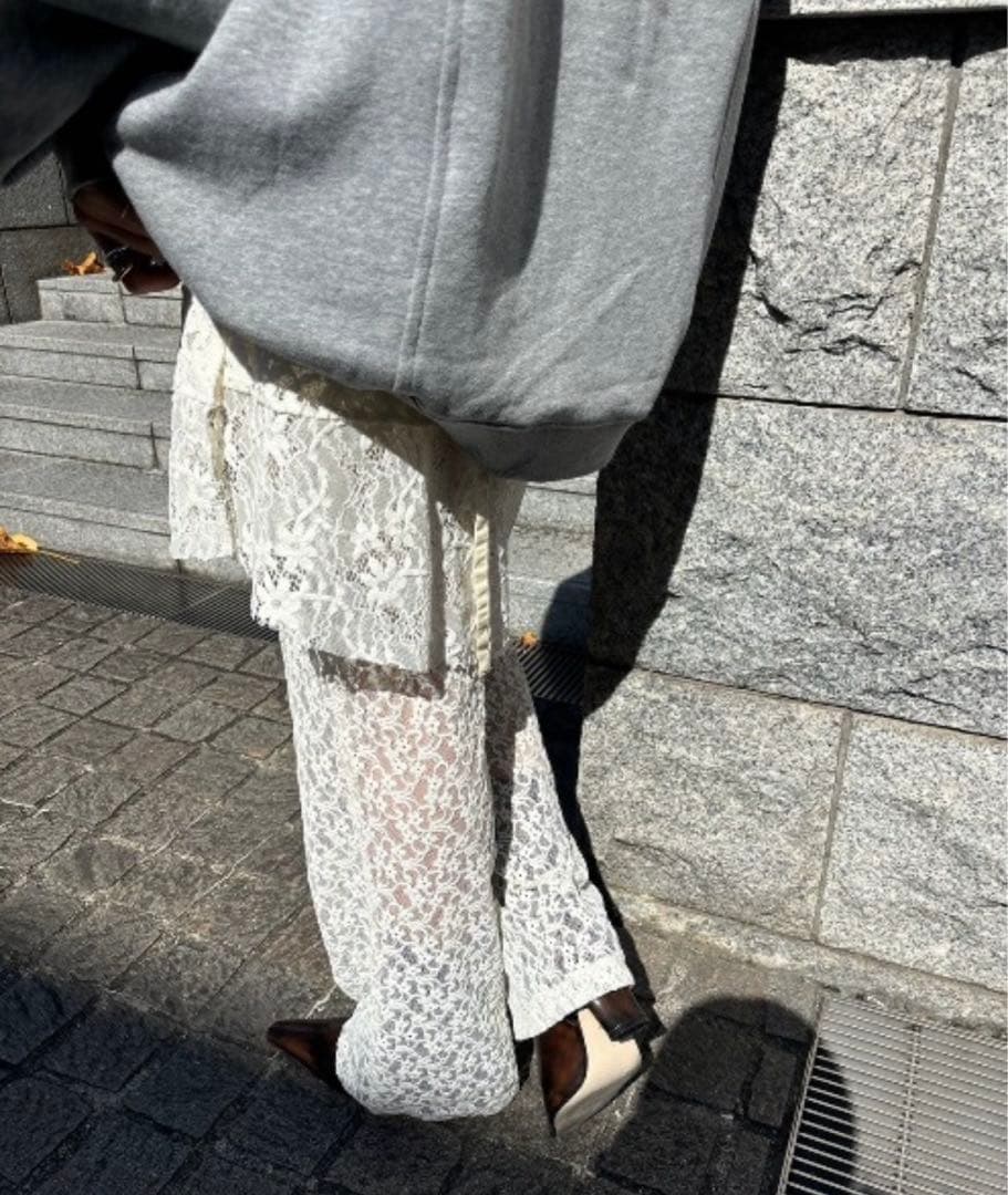 パンツ LACE WRAP SKIRT WITH PANTS