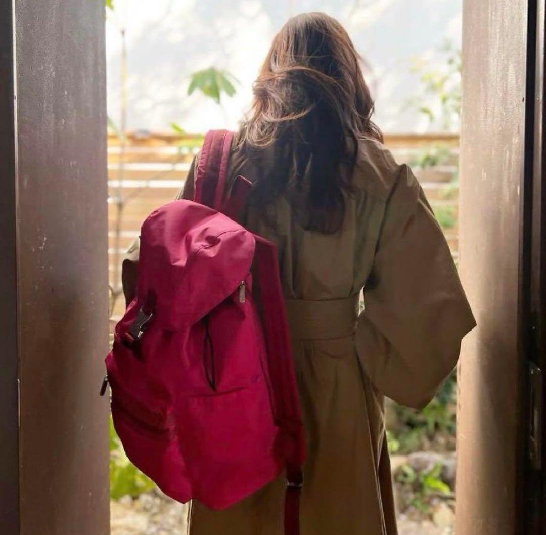 LeSportsac×神崎恵 コラボ バックパック リュック ピンクピーコック