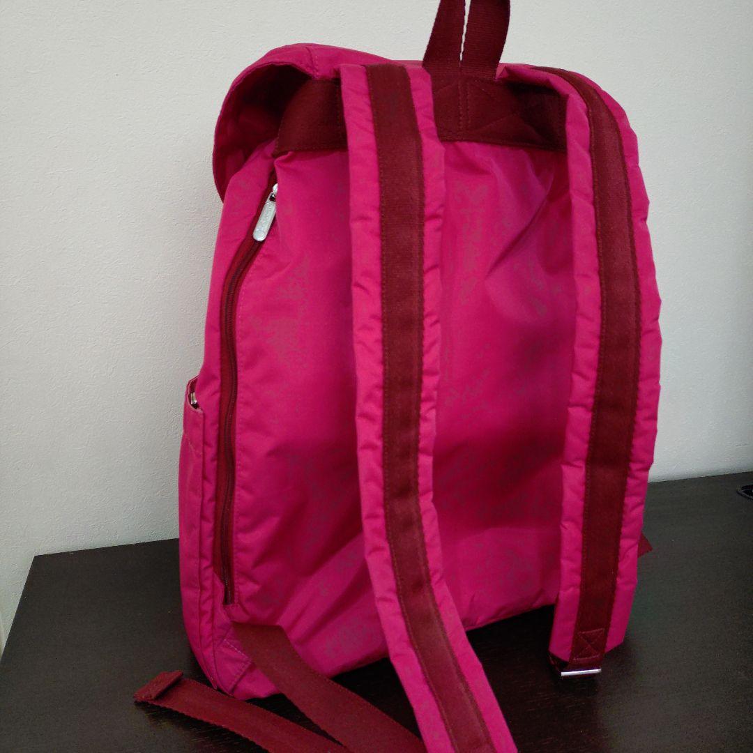 LeSportsac×神崎恵 コラボ バックパック リュック ピンクピーコック