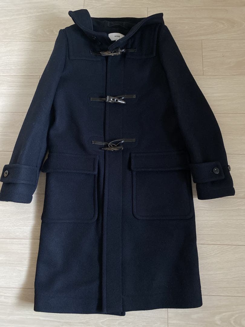 お値下げ可能❤️ HYKE ダッフルコート　サイズ1 ダークネイビー