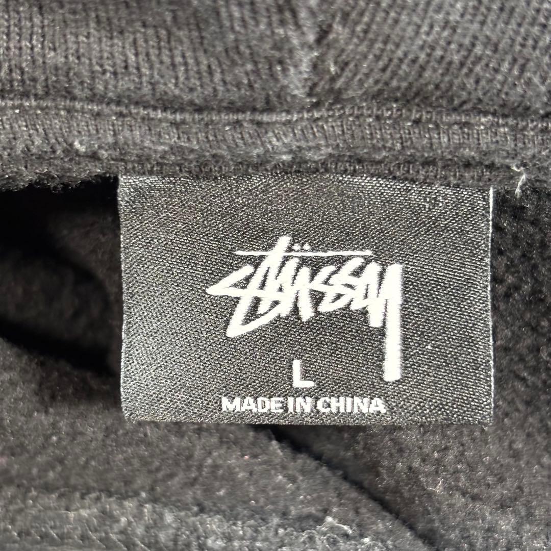 ✨人気✨ステューシー STUSSY パーカー アーチロゴ【L】裏起毛 ブラック