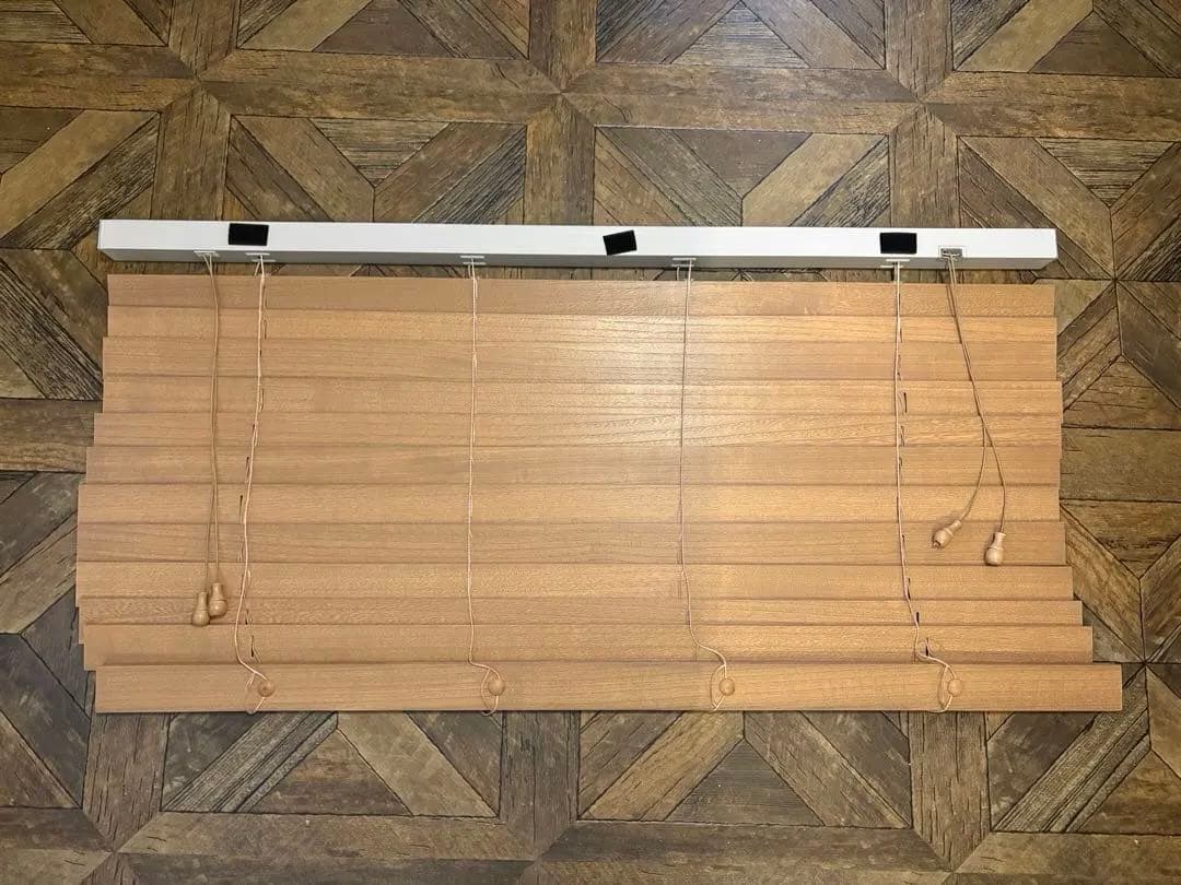 2/16まで期間限定 REオーダー ウッドブラインド つっぱり式