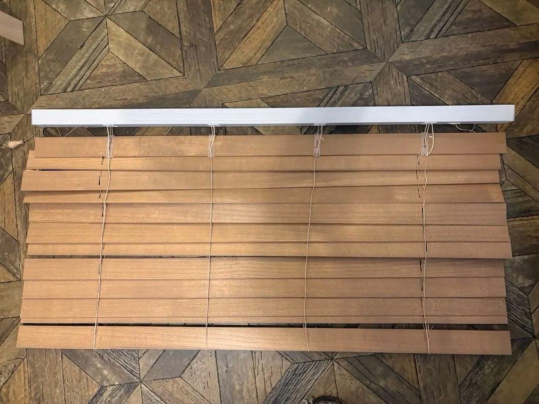 2/16まで期間限定 REオーダー ウッドブラインド つっぱり式