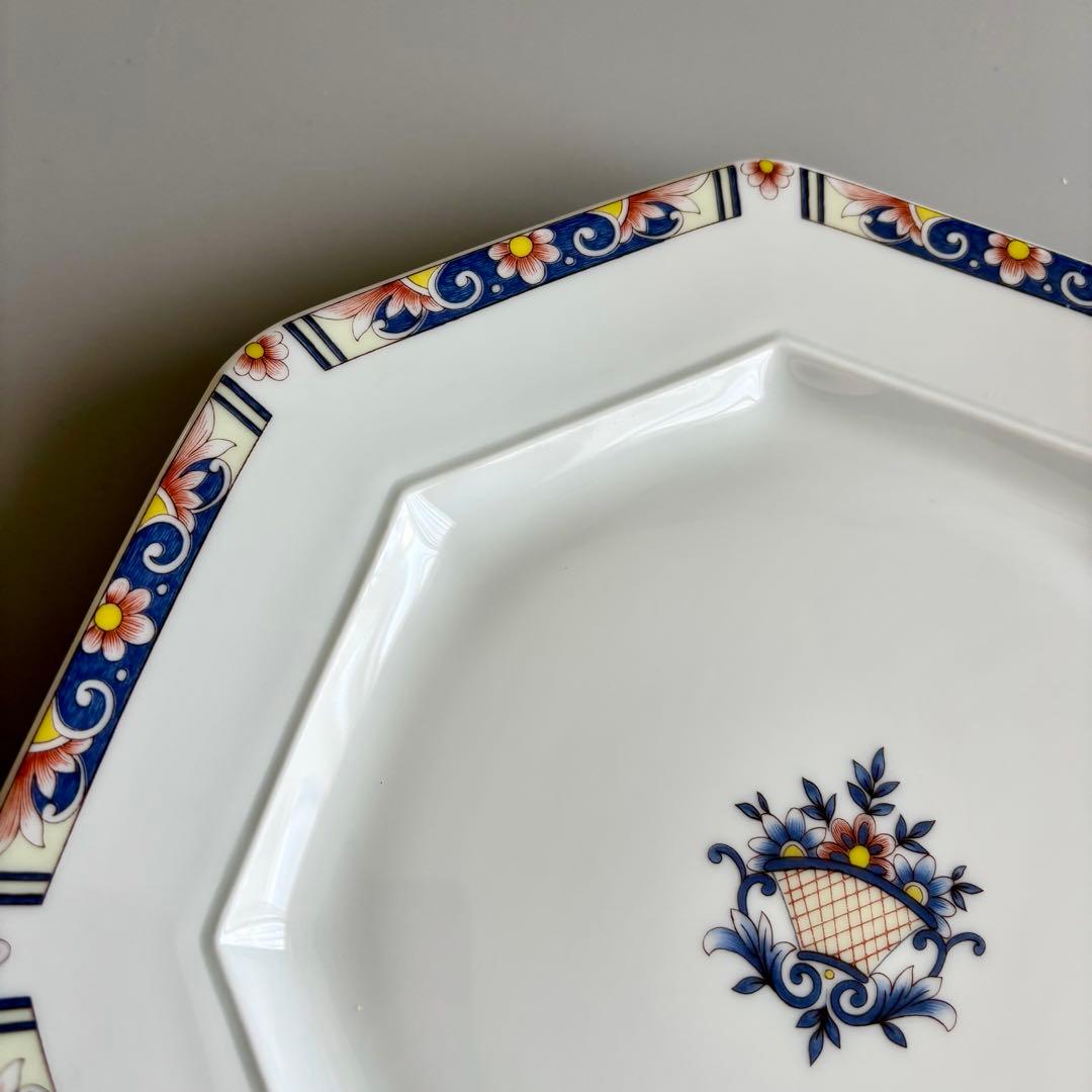 フランス名窯　リモージュ×ジャポニズム　シャスタニエ　八角プレート　【未使用】