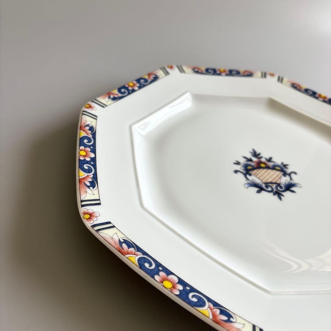 フランス名窯　リモージュ×ジャポニズム　シャスタニエ　八角プレート　【未使用】