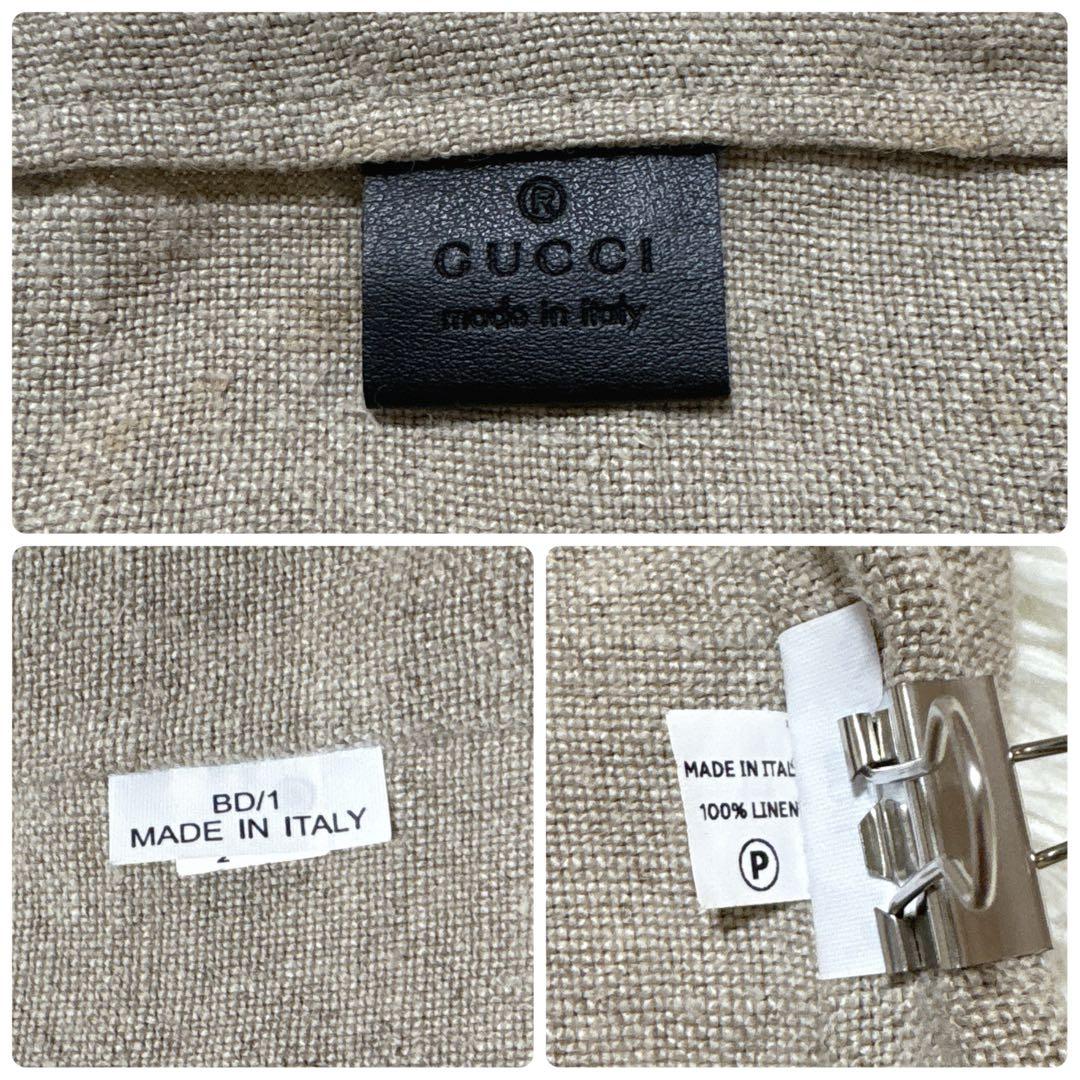 希少✨GUCCI GARDEN リネン トートバッグ 猫プリント 麻