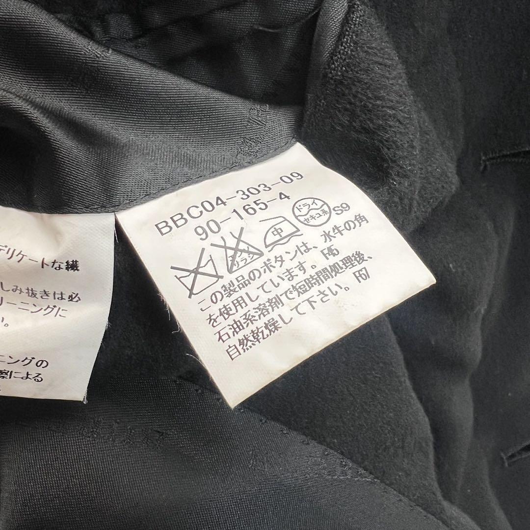 バーバリーロンドン　チェスターコート　カシミヤ　シルク　ブラック