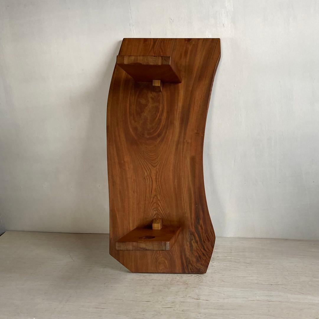 古い木製 テーブル けやき 欅 一枚板 耳付き