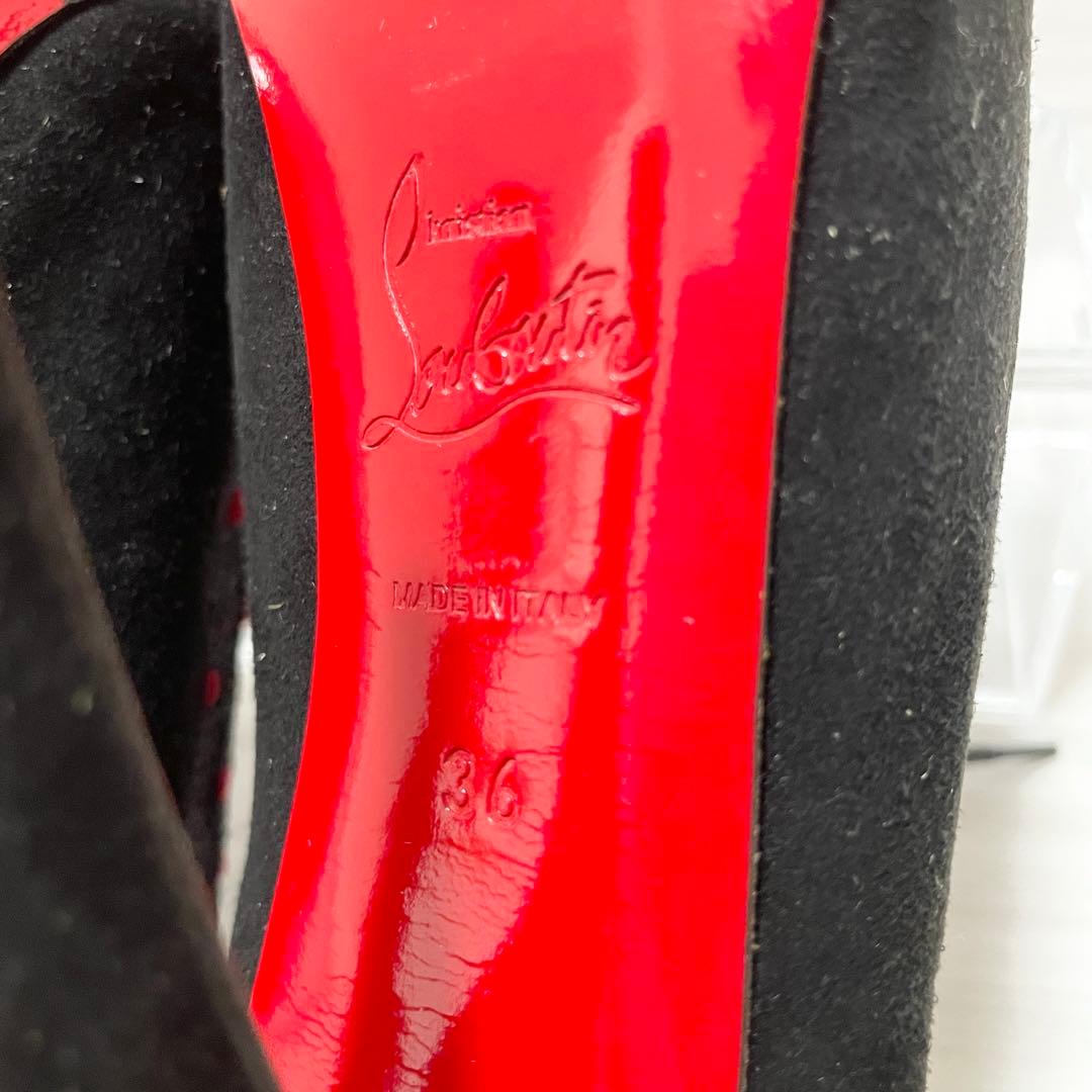 Christian Louboutin　パンプス　レース　23.0㎝　ブラック