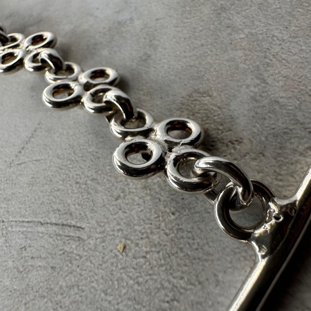 ヴィンテージ モダニストチェーンリンクブレスレット シルバー925 メキシコ製