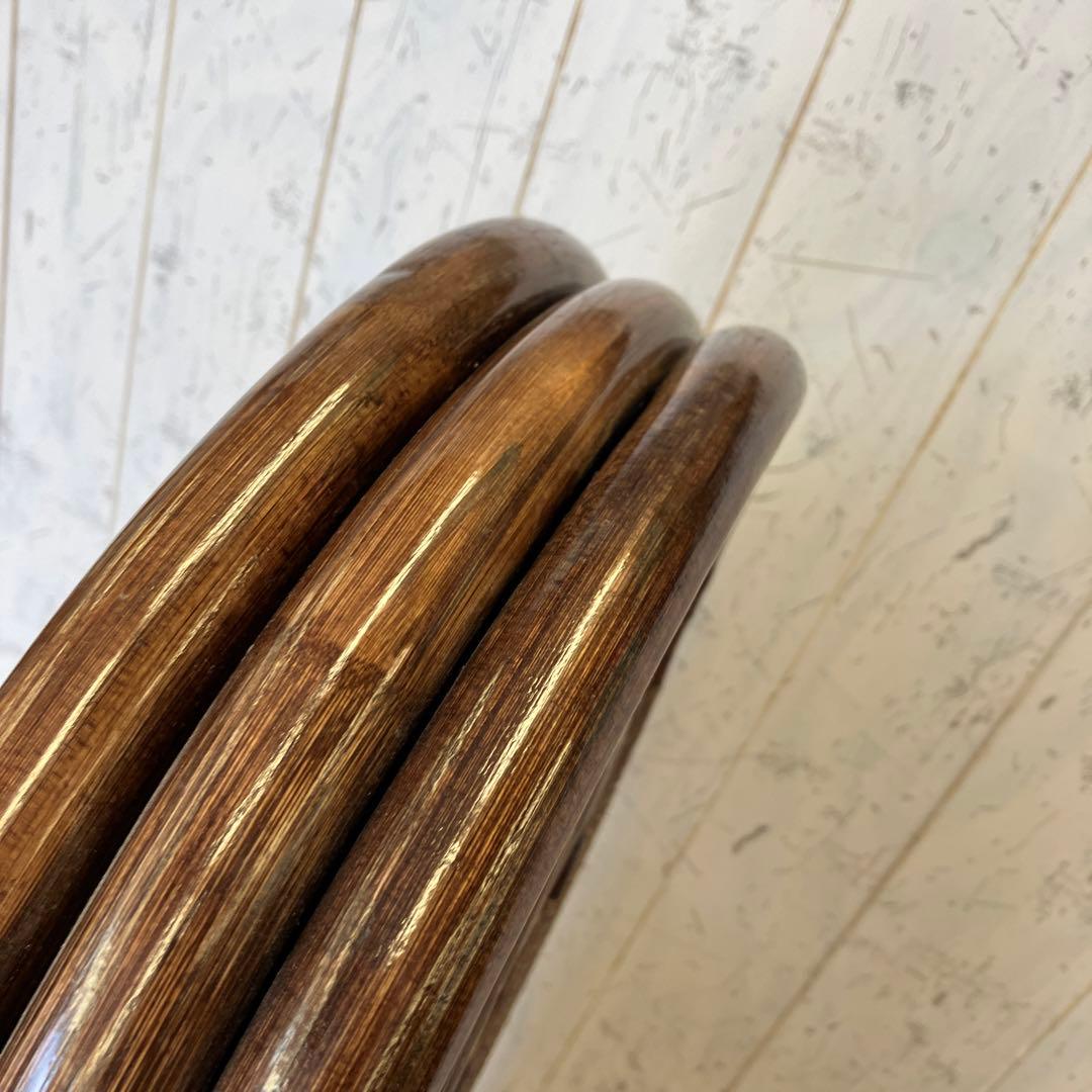 昭和レトロ エスニック ラタン 3連 パーテーション 間仕切り 仕切り