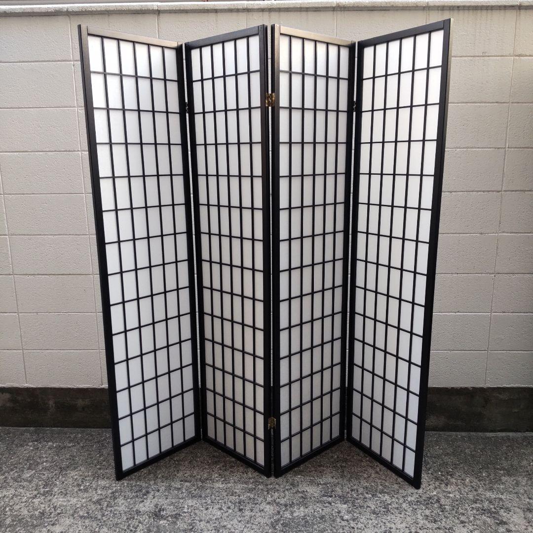 【引取限定・配送不可】衝立(パーテーション)和風4連