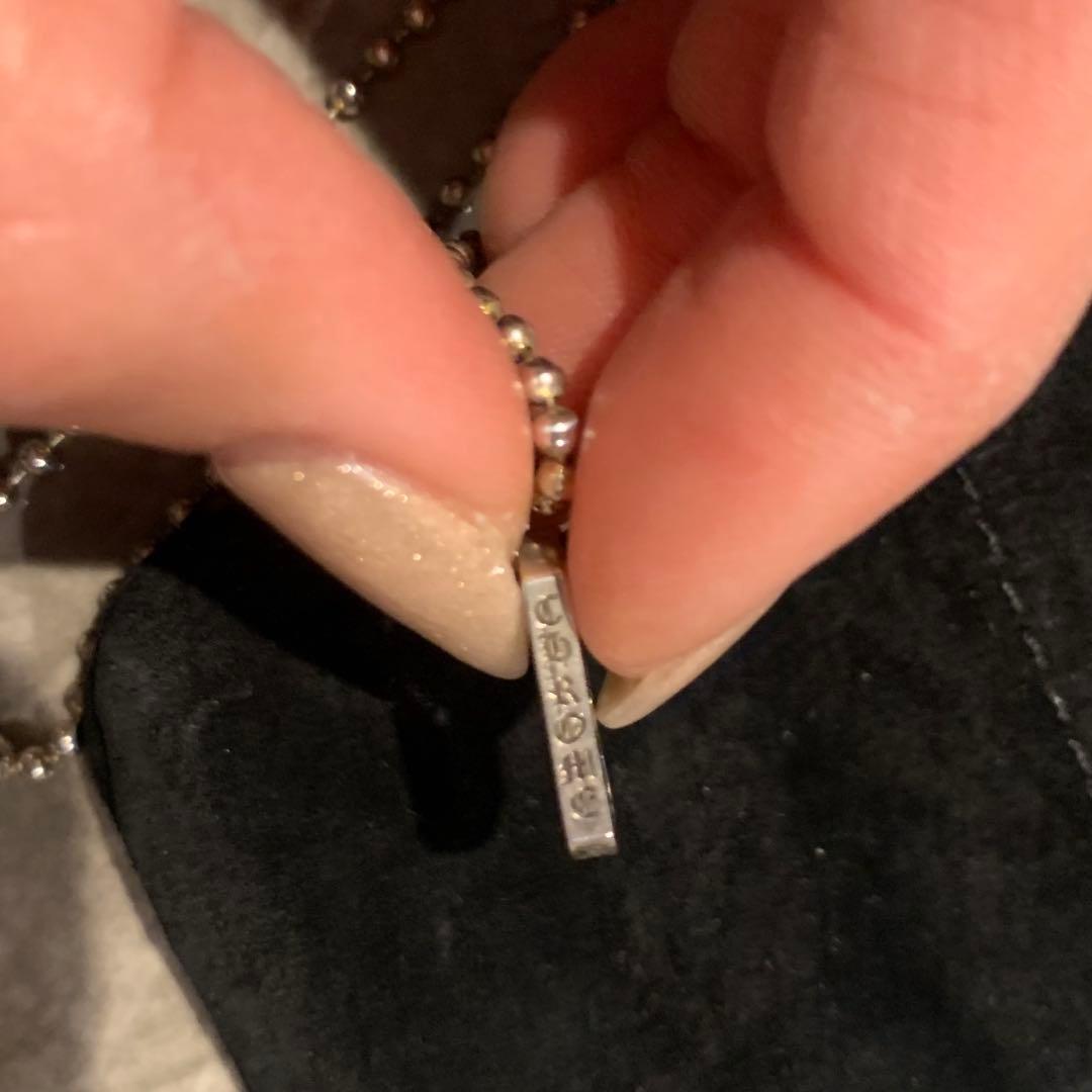 ChromeHearts クロムハーツカットアウトクロスドックタグタイニー