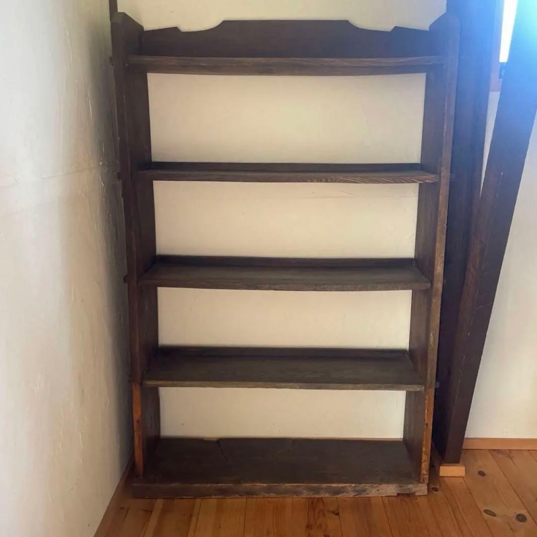 【希少】楔のオープンラック 和モダン・古民家・ナチュラルインテリア 昭和レトロ