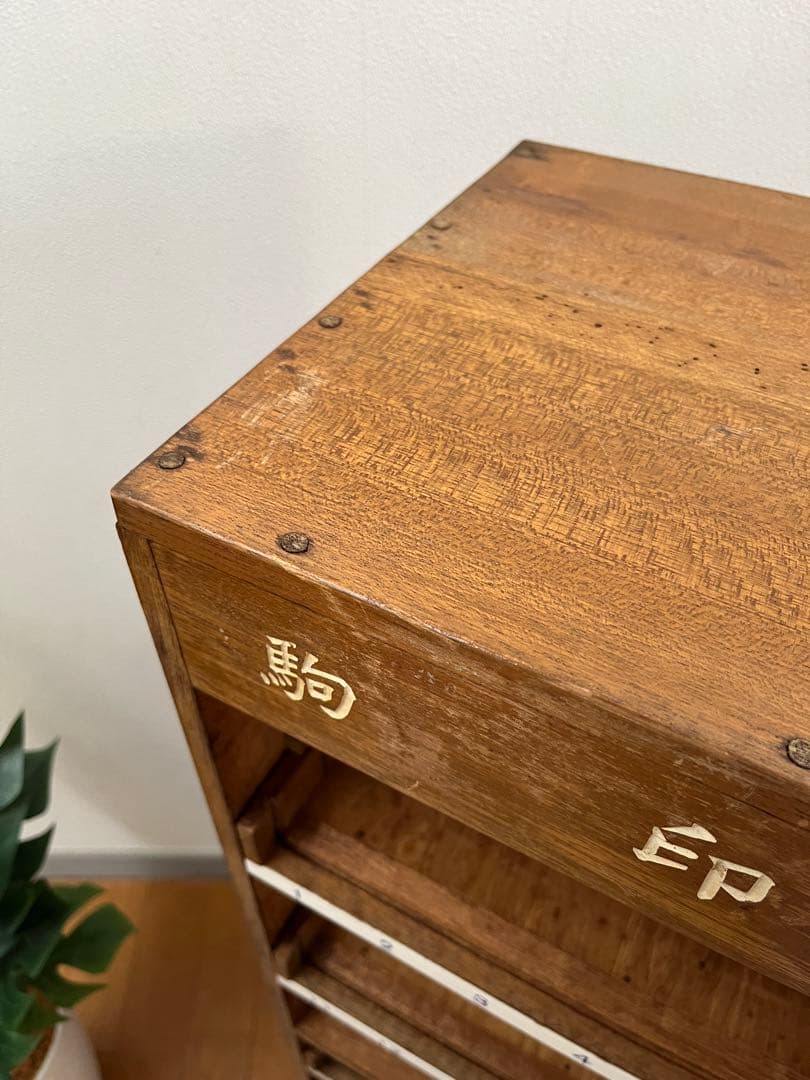 ◆アンティーク◆ 木製ショーケース　　縫製系　昭和レトロ　ディスプレイ