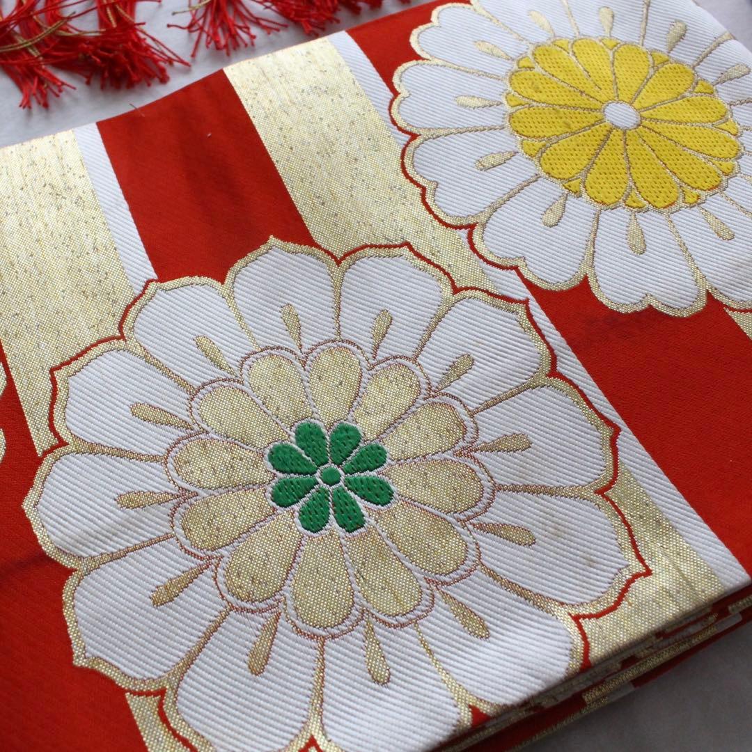 七五三 5歳 7歳 女の子 子供 青 着物 帯 セット