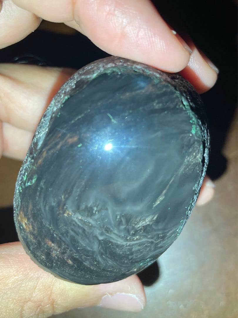 研磨品　十勝石玲瓏　マホガニーオブシディアン　ゴールデンレインボーシラー