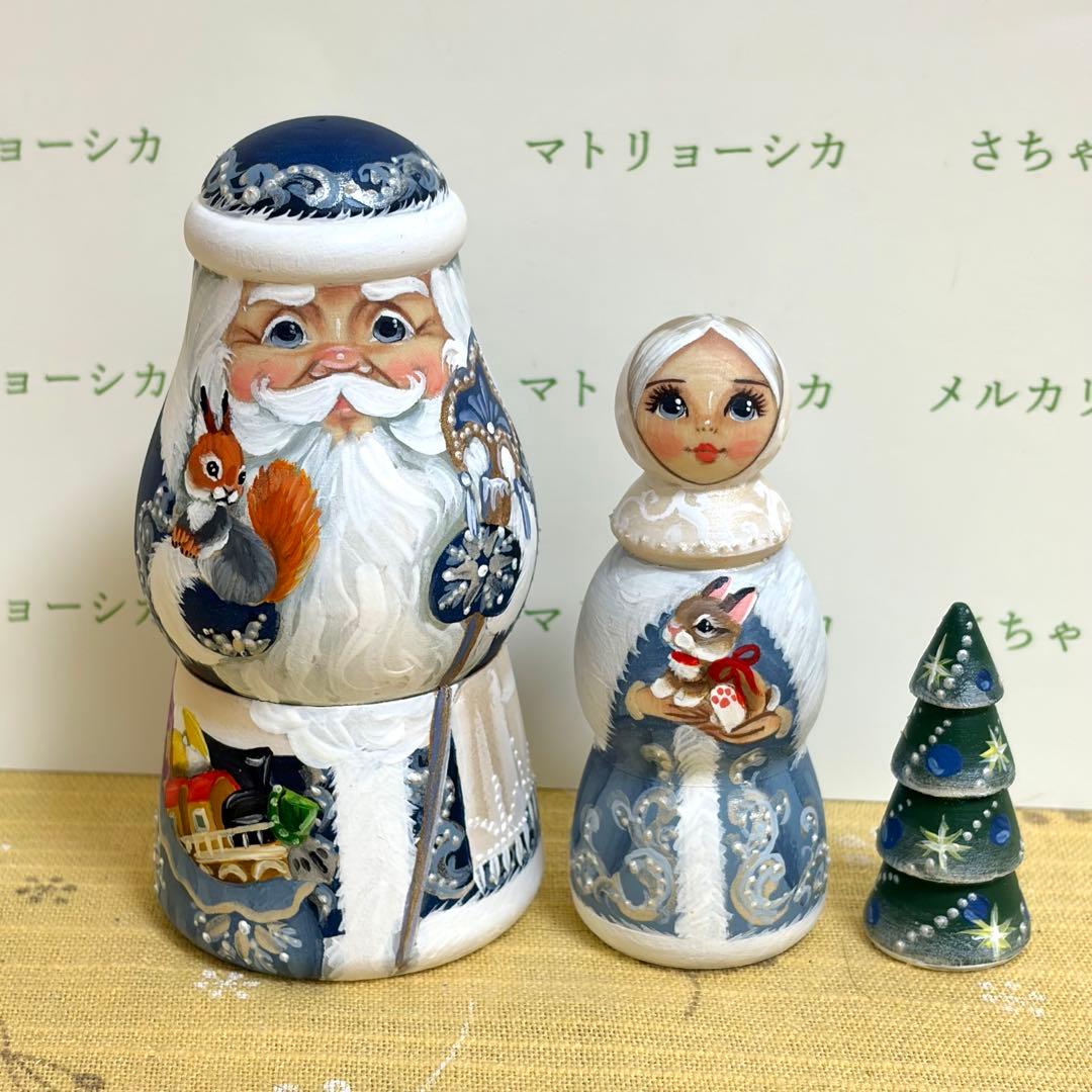 クリスマス　サンタクロース　マトリョーシカ　ニコラエヴァ　オリジナルデザイン