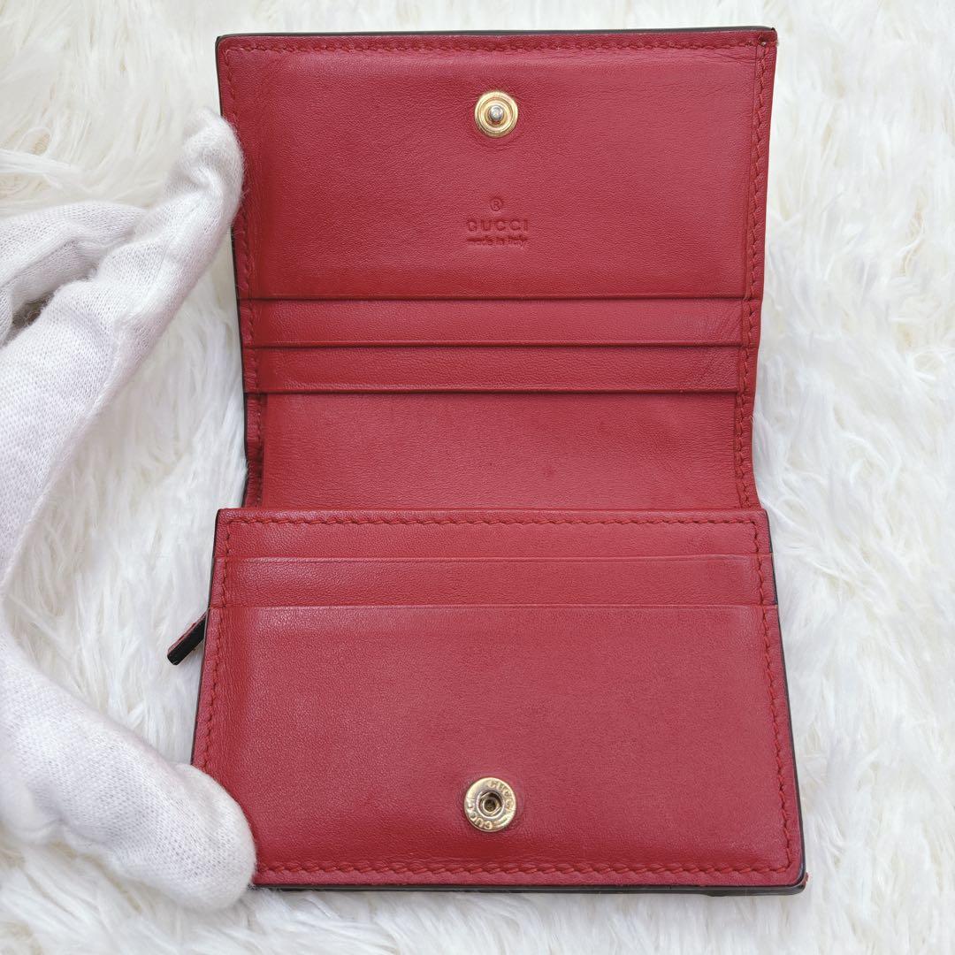 希少/美品✨GUCCI グッチ ミスティックキャット 折り財布 GGスプリーム