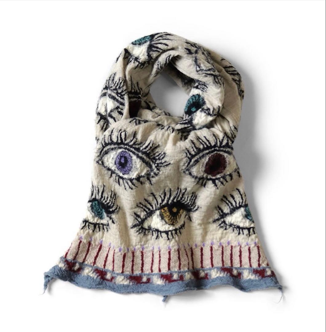 Kapital キャピタル 縮絨ウール SPEAKEASY HAPPYマフラー