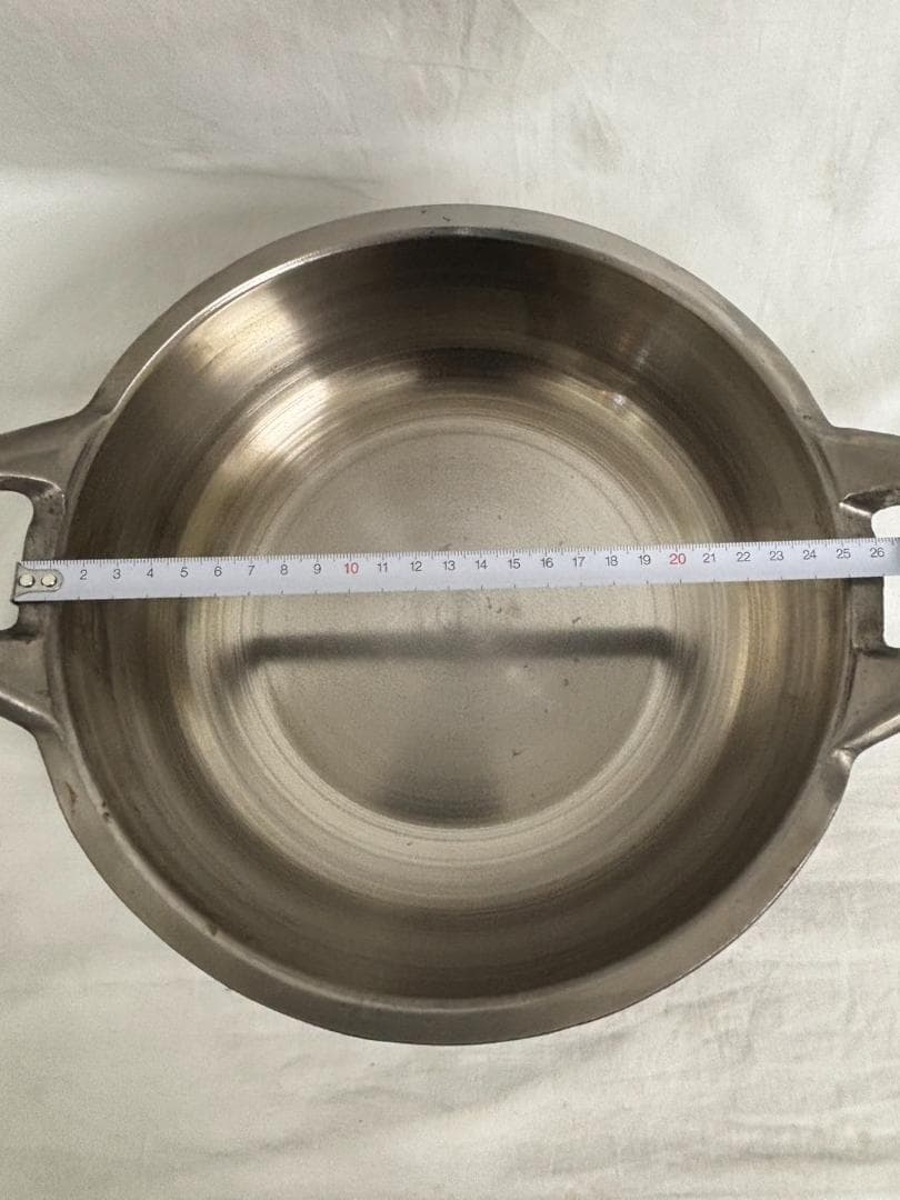 美品1回 久慈砂鉄鉄器 山王堂 両手鍋 天ぷら鍋 ２６ｃｍ