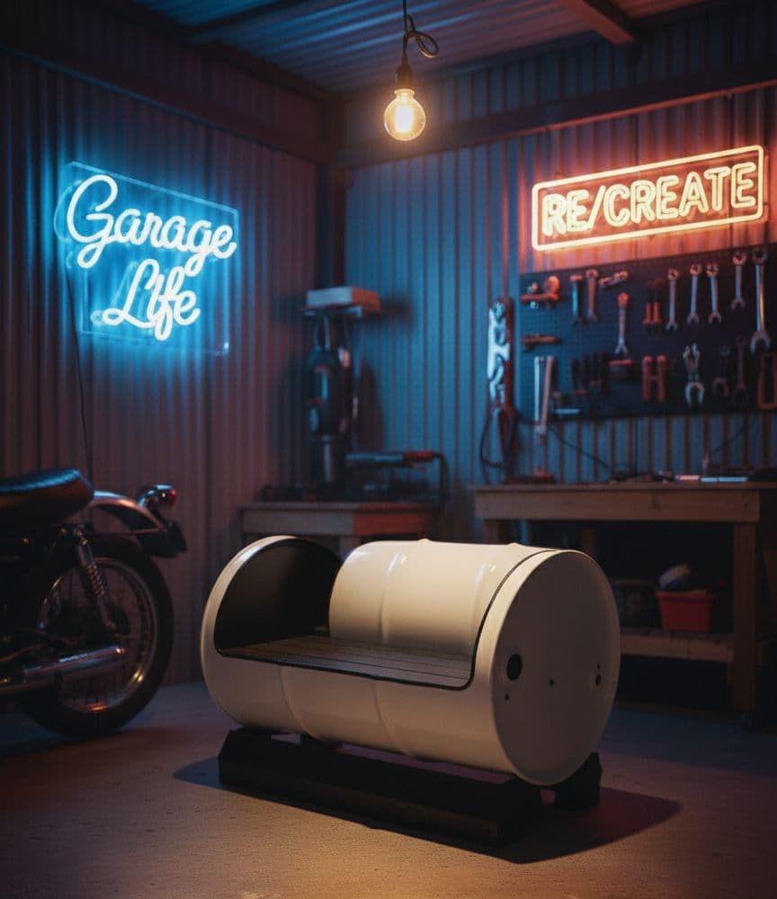 受注生産品！ドラム缶remakeソファ‼️