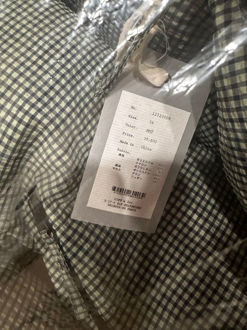 ジャケット・アウター todayful check dawn jacket mint 36