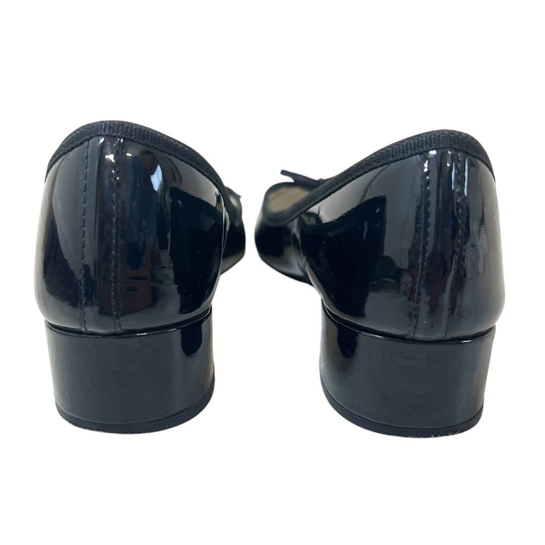 【美品】repetto ジゼル エナメル リボン ローヒール