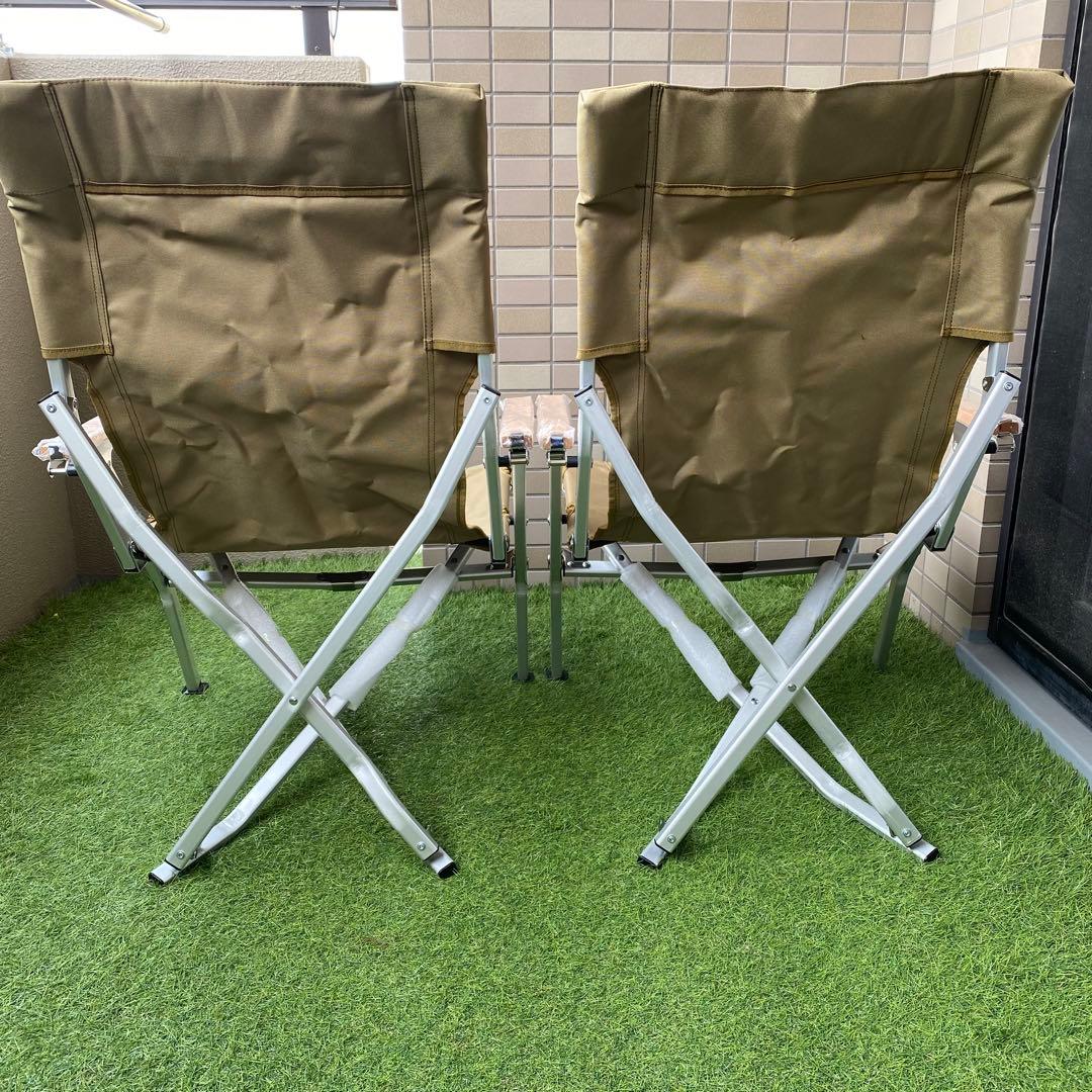 【新品スノーピークOEM品】ローチェア30 カーキ 2脚セット