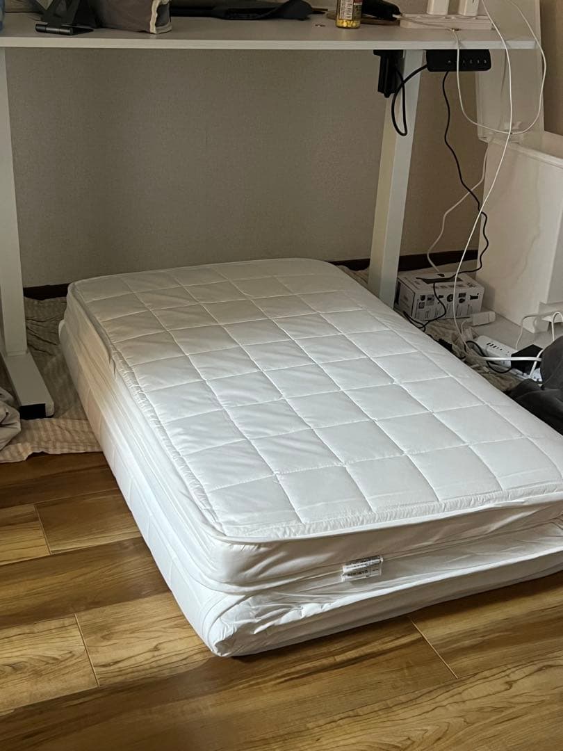 無印良品の洗えるカバー付き防ダニ敷き布団 Sサイズ