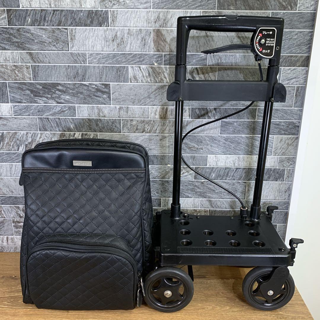 島製作所　右用　ショッピングカート メロディ プリモ　ブラック　ブレーキ付き