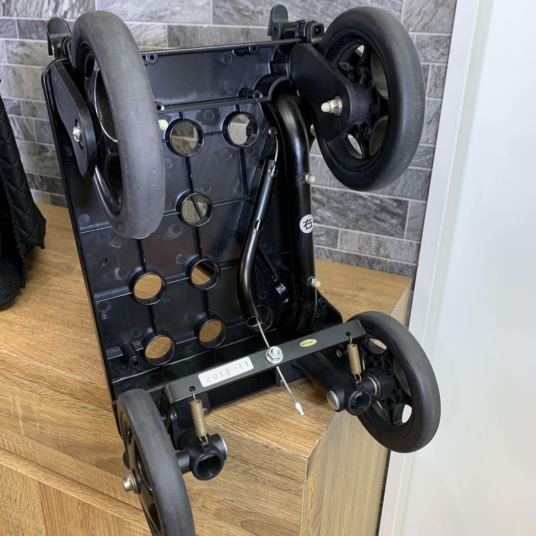 島製作所　右用　ショッピングカート メロディ プリモ　ブラック　ブレーキ付き