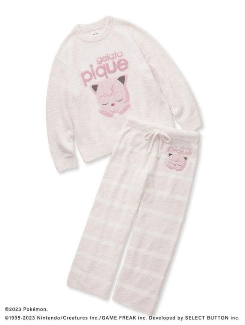ポケモンスリープ ベビモコジャガードプルオーバー&ロングパンツセット プリン