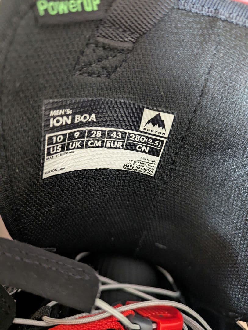 BURTON バートン ION BOA 24-25 28cm （未使用）