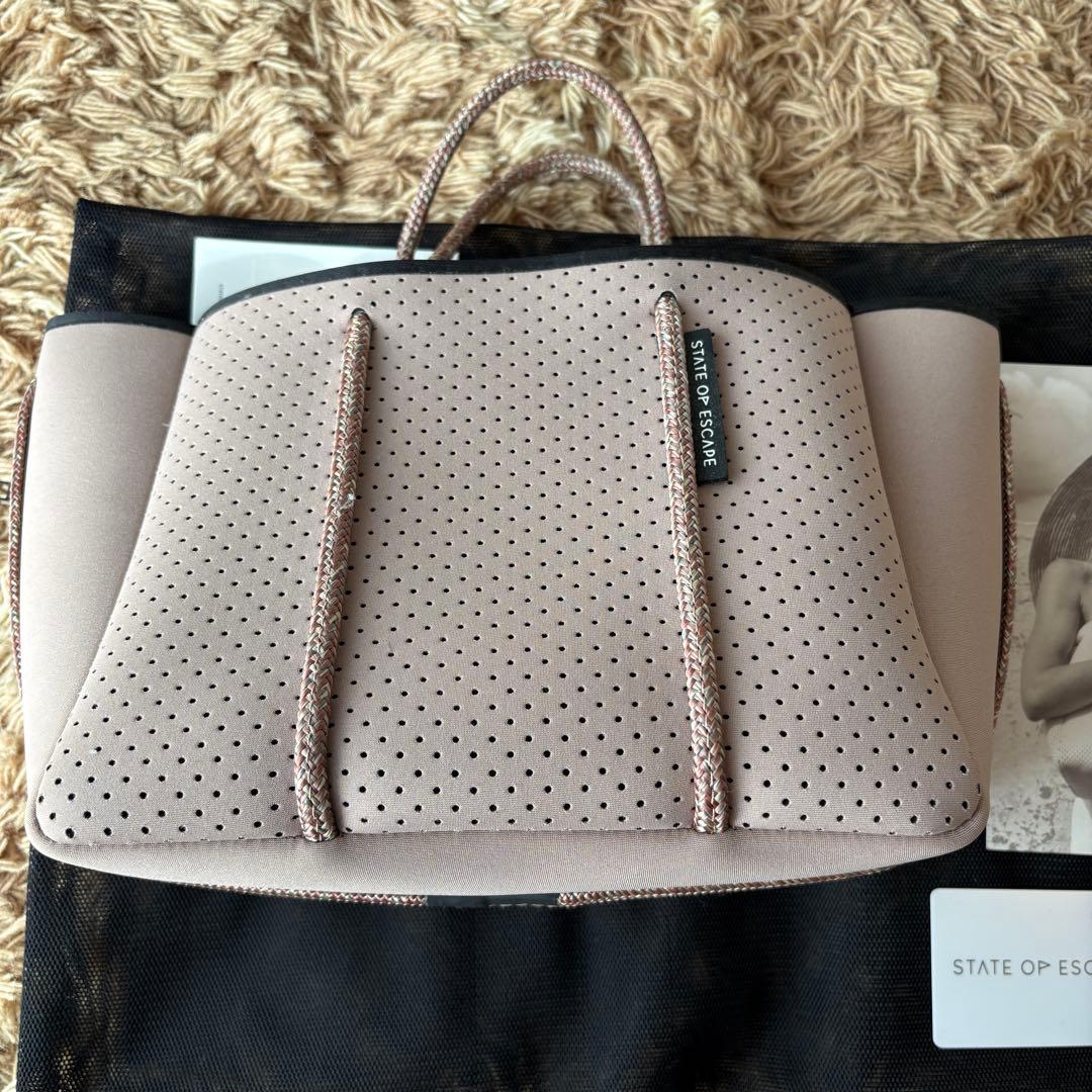 【未使用】ステイトオブエスケープ プティエスケープ ハンドバッグ ベージュ