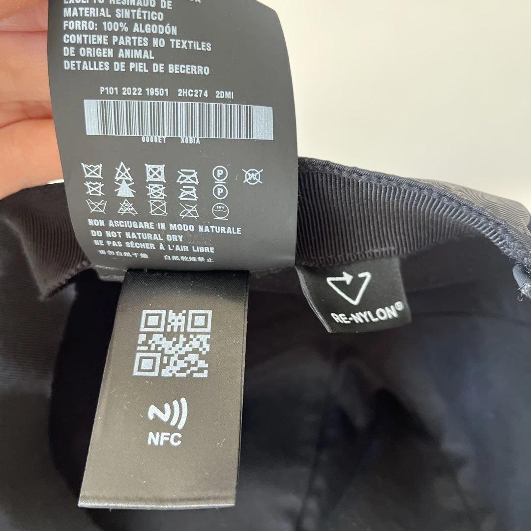 【美品】PRADA プラダ Re-Nylon ベースボールキャップ ブラック