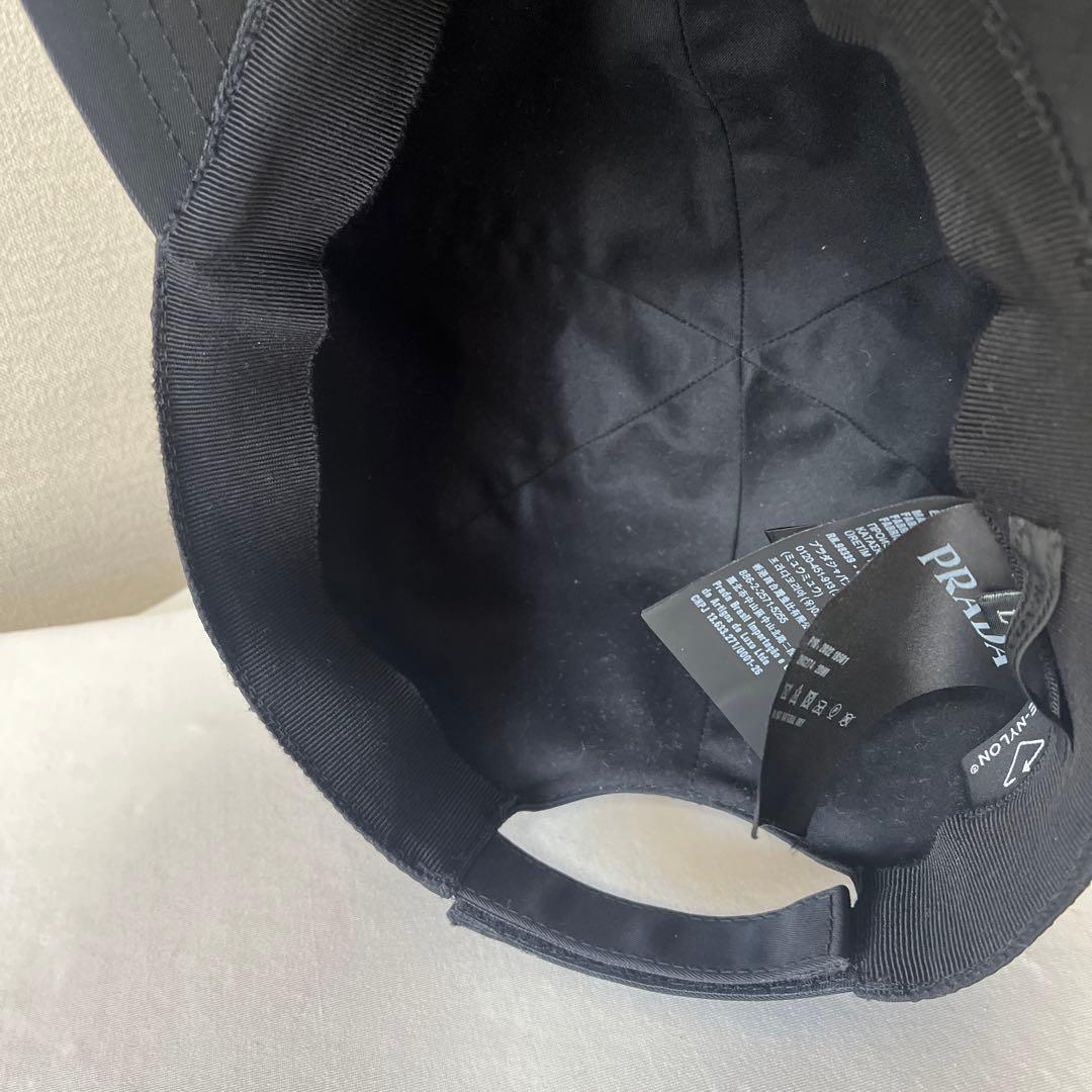 【美品】PRADA プラダ Re-Nylon ベースボールキャップ ブラック