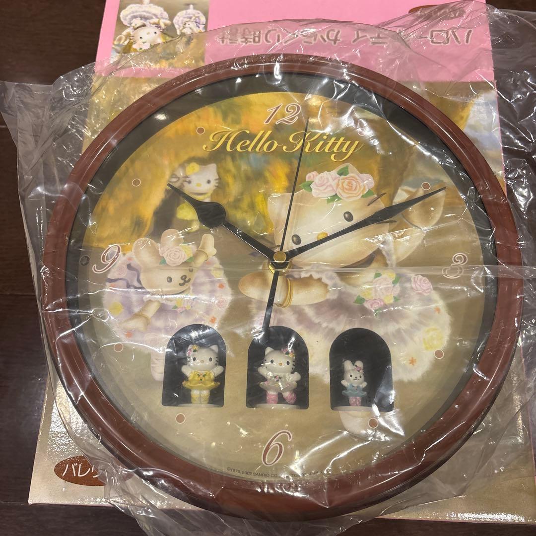 希少　2002年　バレリーナハローキティからくり時計