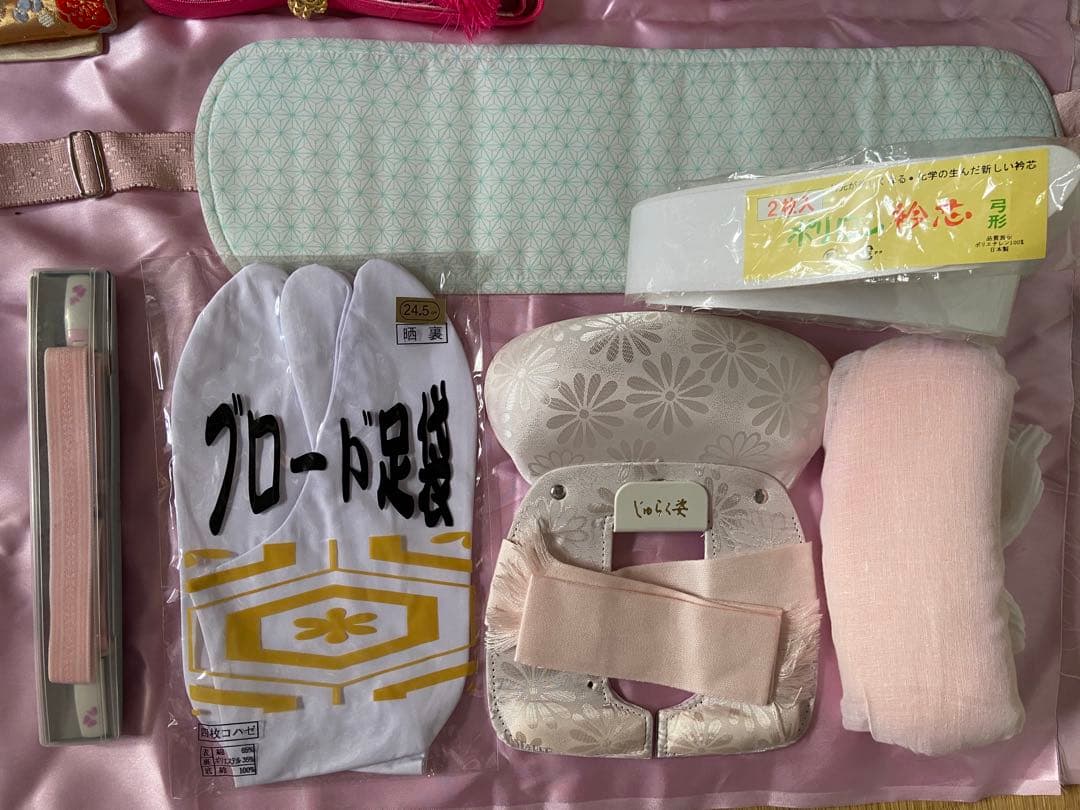 お振袖　帯2種　長襦袢　小物一式、追加で小物サービス