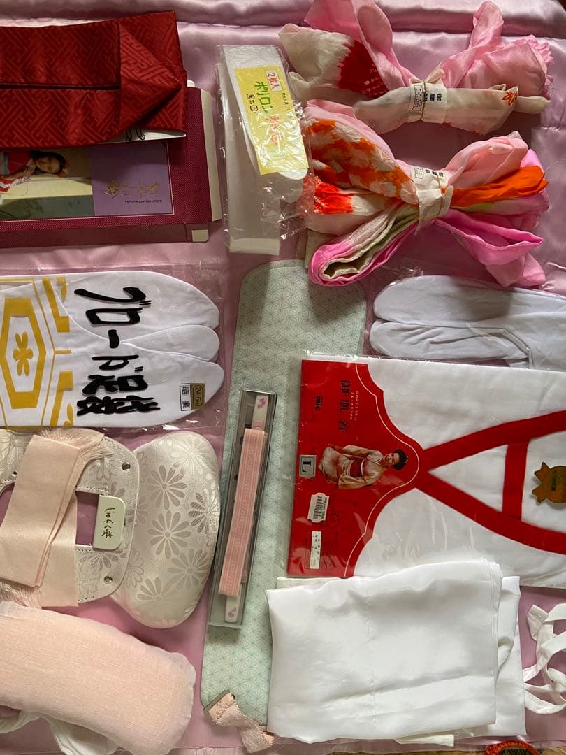 お振袖　帯2種　長襦袢　小物一式、追加で小物サービス
