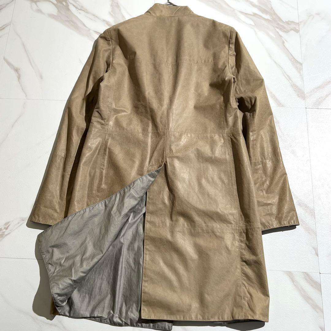 入手困難✨ ブルネロクチネリ リバーシブル ダブル チェスターコート レザー