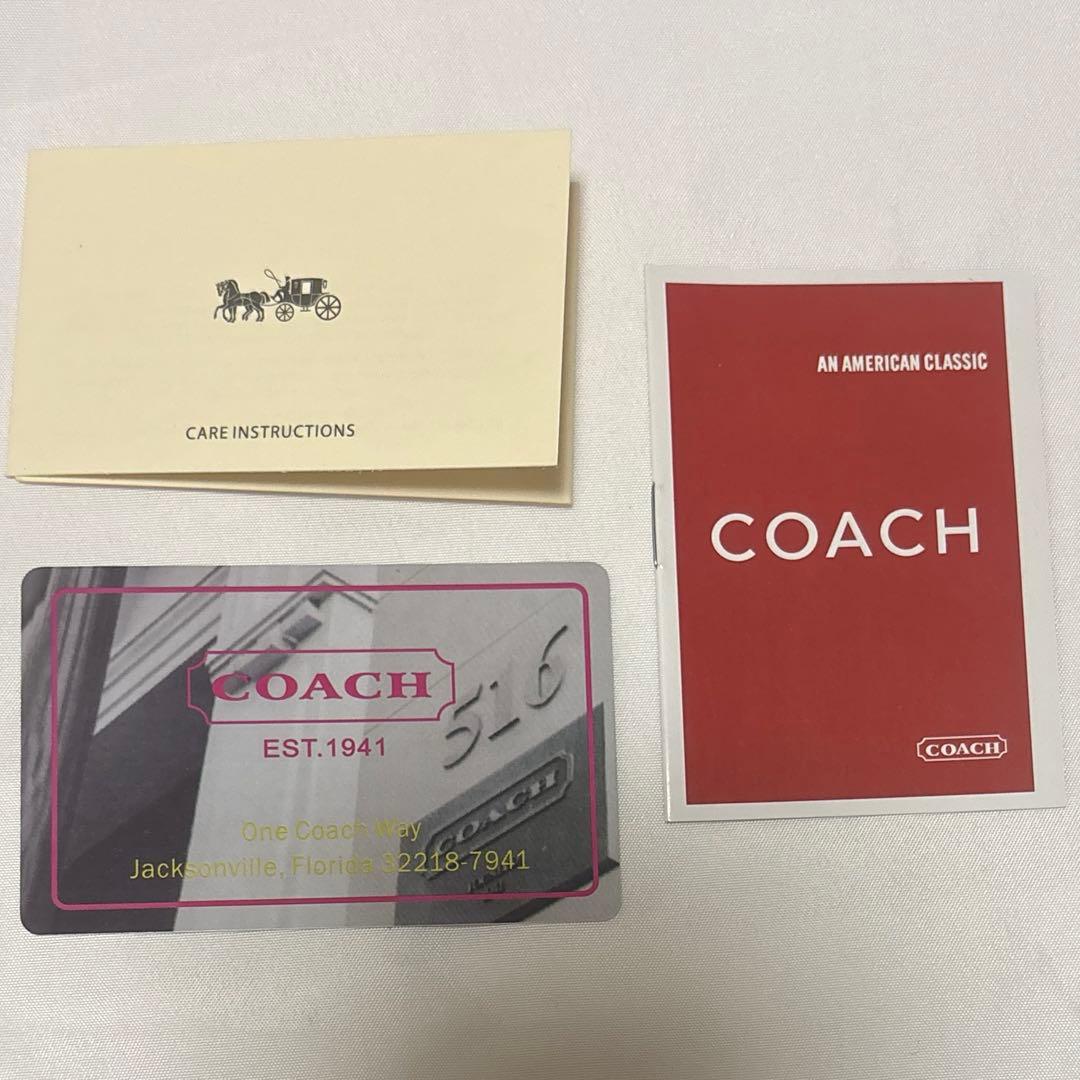 COACH コーチ 2つ折り 財布 ピンク