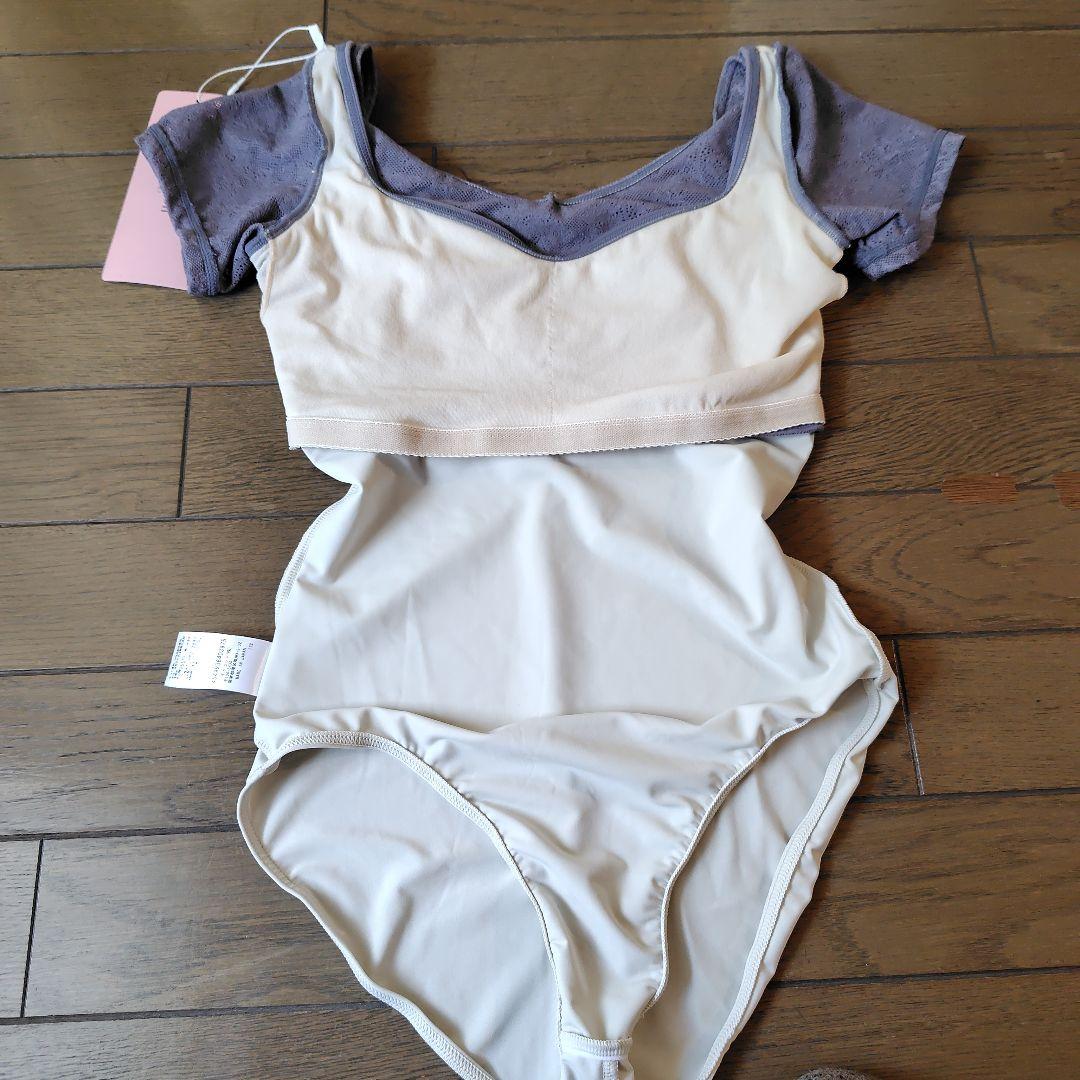 【週末セール！】チャコット　Chacott　ハーフスリーブ　レオタード Sサイズ