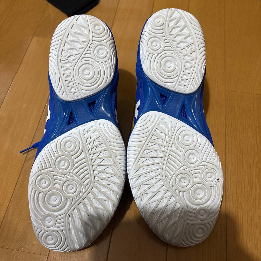 ASICS 屋内シューズ ブルー ハイカット 28cm バレーボール