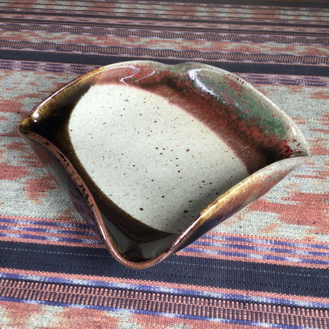 『行事うー特価』　肥前　黒牟田焼　丸田宣政　角皿　5枚